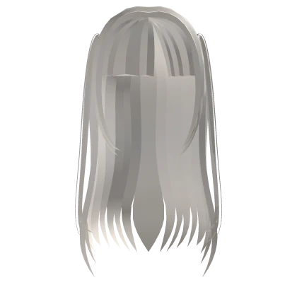 Cute Long Soft Straight Hair in Beige Blonde