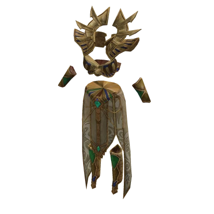 ✨Eternal Queen of Egypt Gold & Jade Robes-Gold