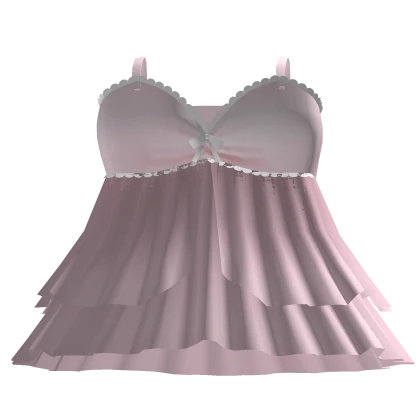 (Pink) 1.0 Cute Ruffled Dress