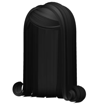 Long Slick Curls in Black