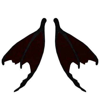 Dragon Butterfly Closed Anime Wings in Red