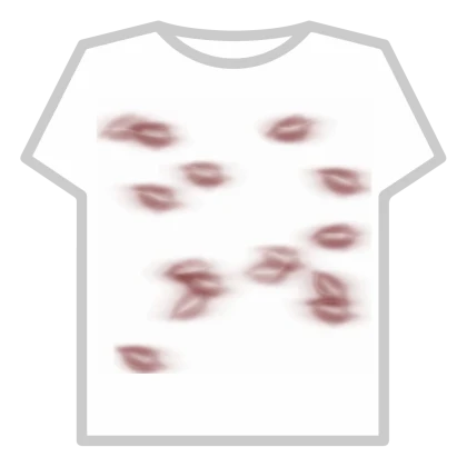 zombie goth emo lipstick marks kiss blood stains