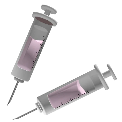 kawaii pink nurse syringe in my head