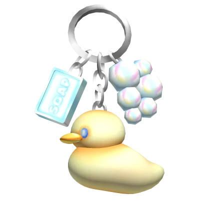 Bubble Bath Duckie Soap Keychain
