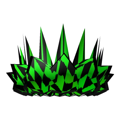 Green Checkered Crown