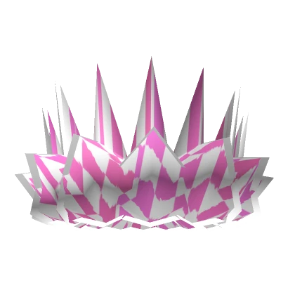 Pink Checkered Crown