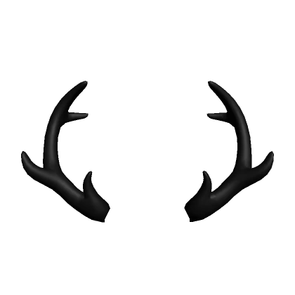 Deer Antlers - Black