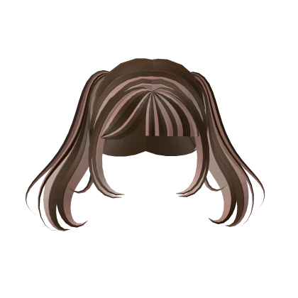 Cute Pigtails Brown With Pink