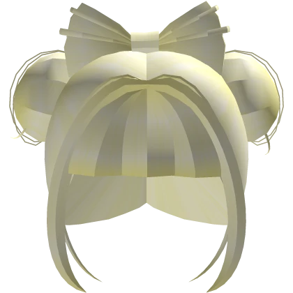 ᜊ ꒰ kawaii harajuku twin bun bow hair in yellow