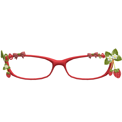 igari mori kei red cottage glasses cute strawberry