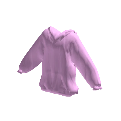 Oversized Angel Hoodie - Pink