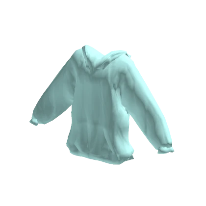 Oversized Angel Hoodie - Light Blue