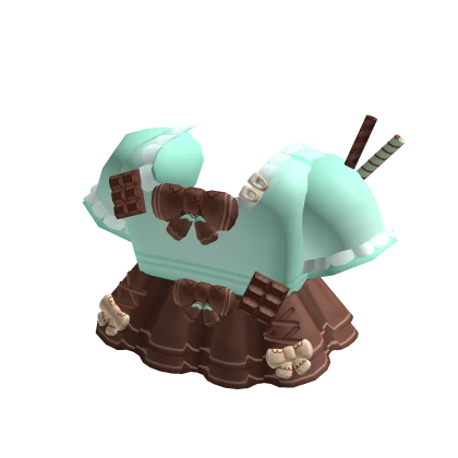 sweet mori kei igari mint chocolate dress