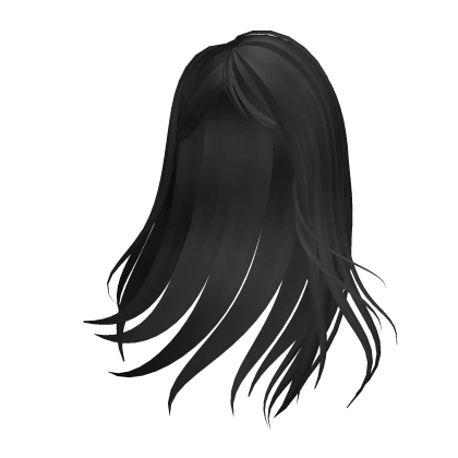 Long Swept Icon Hair in Black