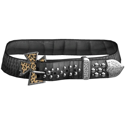 2000s Mcbling Y2k Leopard cheetah Cross Belt