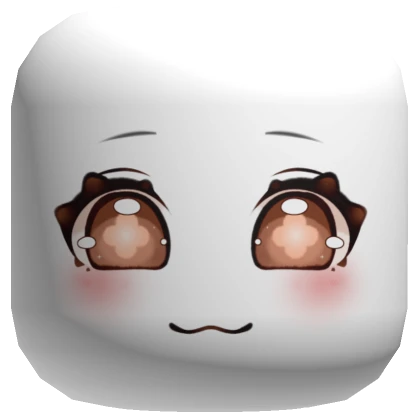 Chibi Cat Face [White]