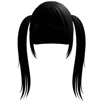 ♡꒰stylish high punk pigtails in black꒱