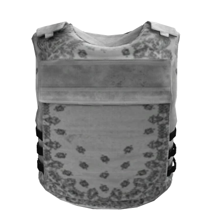 white designer bandana vest