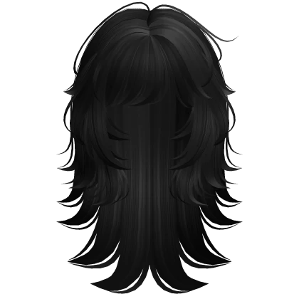 Messy Rockstar Wolfcut (Black)