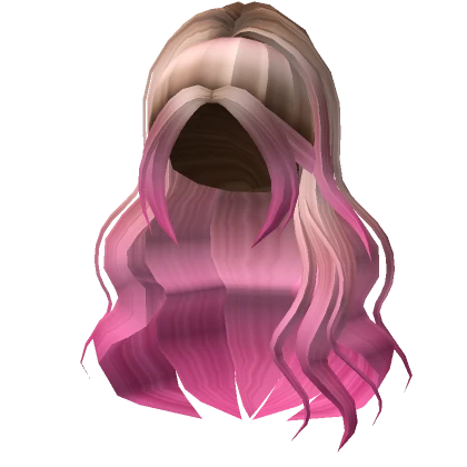 Wavy Princess Ponytail in Blonde and Pink