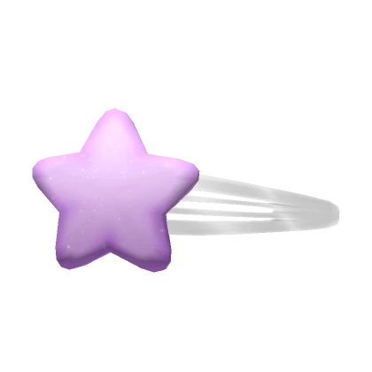 Star Hair Clip Purple