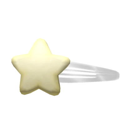 Star Hair Clip Yellow