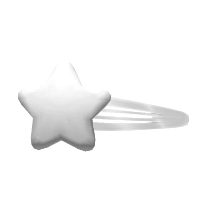 Star Hair Clip White