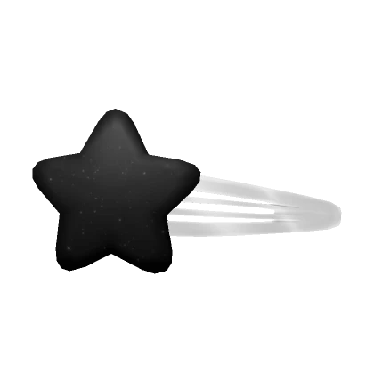 Star Hair Clip Black