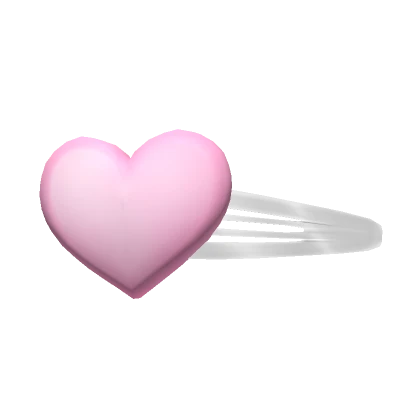 Heart Hair Clip Pink