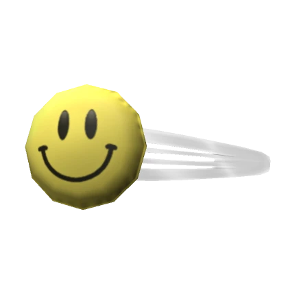 Yellow Smiley Face Hair Clip