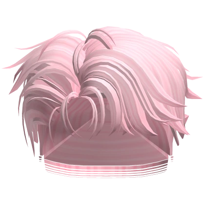 Pink - Parted Short Fade, Light Bangs