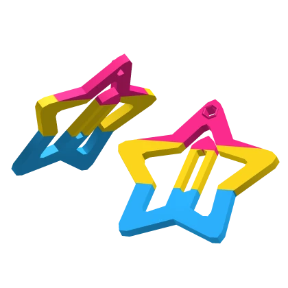 [⌛🌈] Pride Month Star Clips Flag - Pan