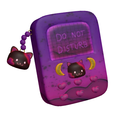 Purple Nightmare Cat Cell Phone