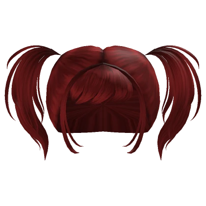 Y2K Popular Pigtails (Crimson Red)