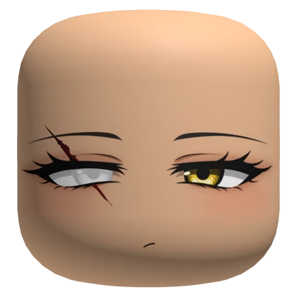 Pretty Witch Face w/ Blind Red Eye Scar - Light