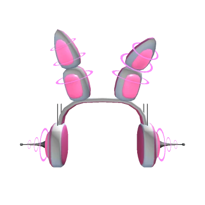 Pink Bunny Headphones