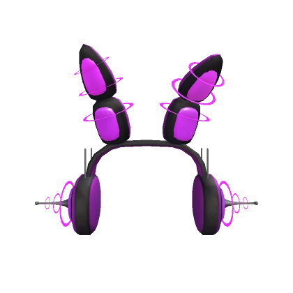 Purple Bunny Headphones