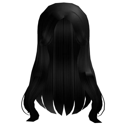 Long Voluminous Hair Black