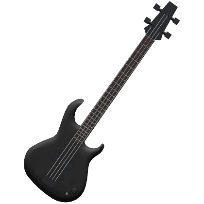 Black Electric Bass Guitar