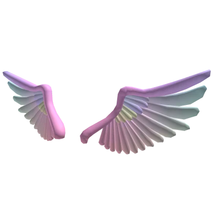 Pastel Sparkling Angel Wings | Addon
