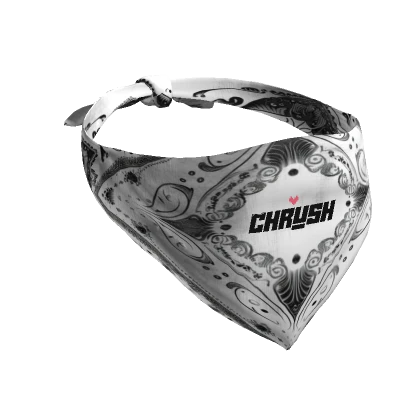 CHRUSH Face Bandana in White