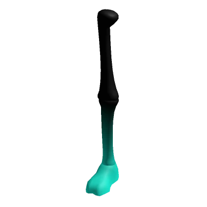 Black Cyan Skelly Right Leg