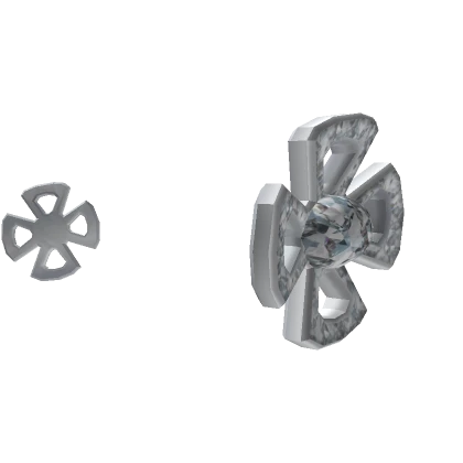 Silver Flower Stud Earrings