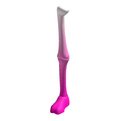 White to Pink Skelly Right Leg