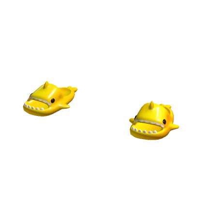 Golden Shark Slippers