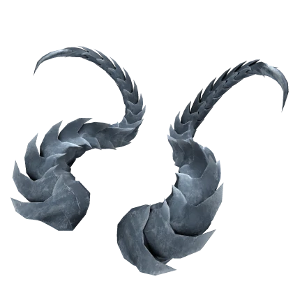 Bluesteel Dragonborn Horns 