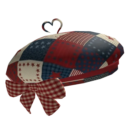 igari twee red blue cottage heisei mori kei beret 