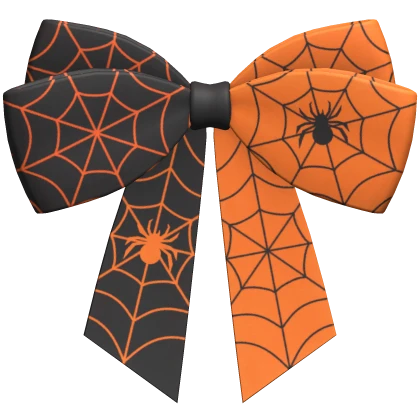 Halloween Spider Web Bow 🎃