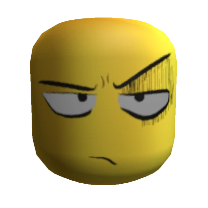 Yellow Angry Noob Head