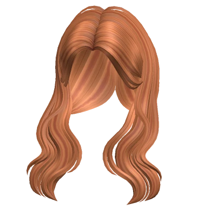 Wavy over the shoulder hair in Ginger